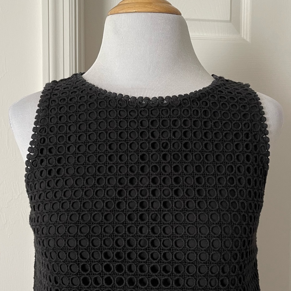LOFT Black Lace Shift Dress - Picture 2 of 7